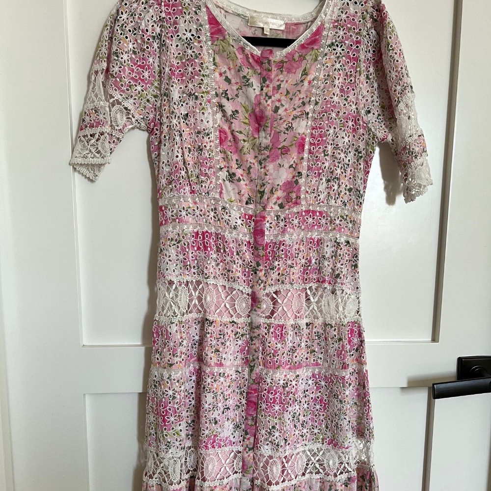 LoveShackFancy eyelet and lace dress